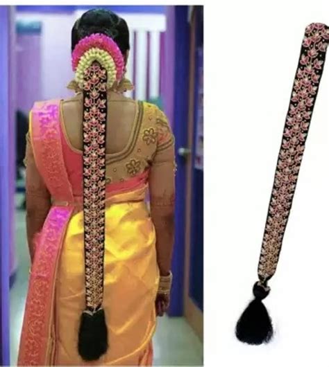 Stylish Hand Work Women Hair Extension band Hair Braid Choti (Pink ...