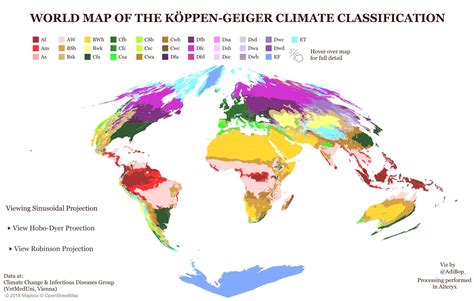 Koppen-Geiger Climate Classification Map