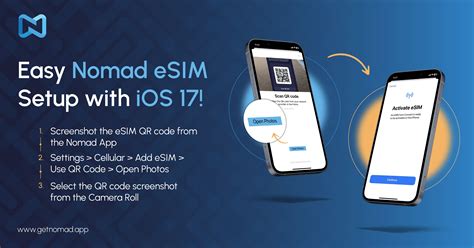 Installation de l'eSIM : configuration transparente de l'eSIM Nomad ...