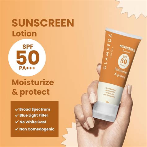 Glamveda Hybrid Sunscreen Lotion Spf 50 PA+++ | Ultra lightweight ...