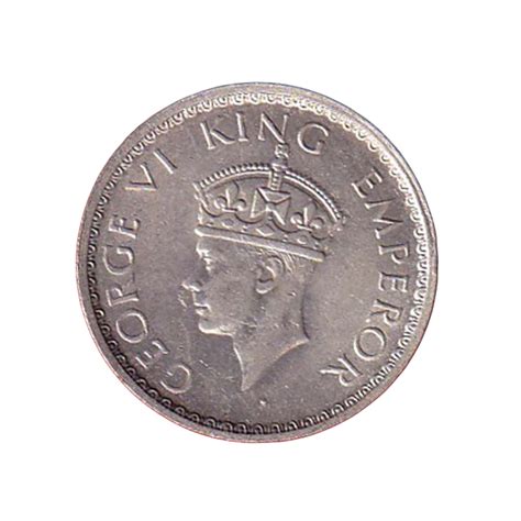 Half Rupee 1941 Silver Coin | Goerge VI King Emperor | Rare Collectibe ...