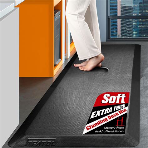 Amazon.com: FEATOL Anti Fatigue Mats for Kitchen Floor, 9/10 Extra ...