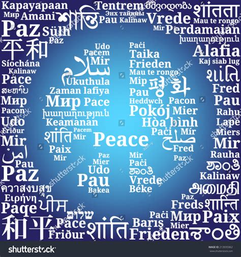 Peace Symbols In Different Languages