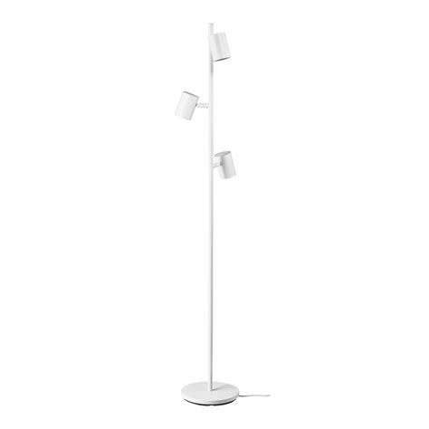 NYMÅNE floor lamp with 3-spot, white - IKEA