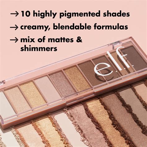 Buy e.l.f. Perfect 10 Eyeshadow Palette, Ten Ultra-pigmented Nude ...