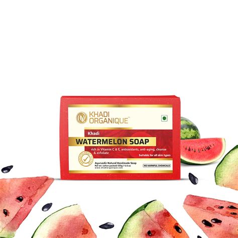 Khadi Organique Watermelon Soap (Pack Of 3) | Natural Ayurvedic ...