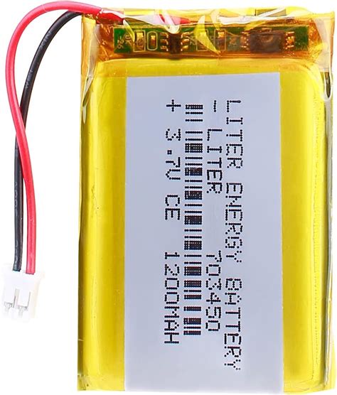 Liter energybattery 3.7V Lipo Battery 1200mAh Rechargeable Lithium ion ...