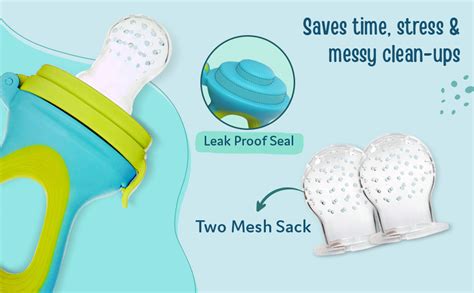 LuvLap Silicone Food/Fruit Nibbler with Extra Mesh, Soft Pacifier ...