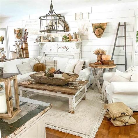 Old Farmhouse Living Room How To Decorate Vintage Farmhouse Style
