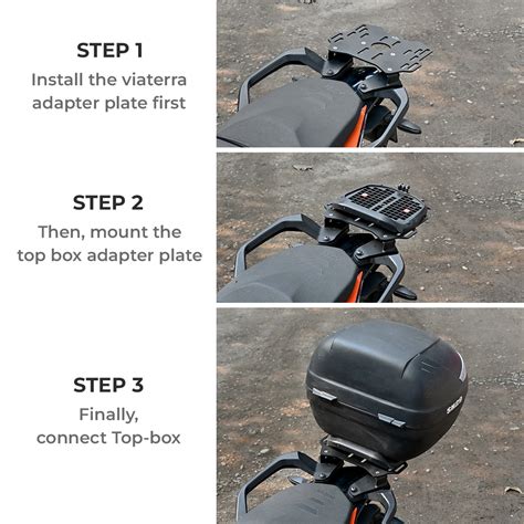 Top Box Adapter/ Rack for KTM ADV 390/250 by Viaterra – Biker's Pad