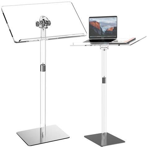 Buy Portable Acrylic Podium Stand | Premium Angle Adjustable | Podium ...