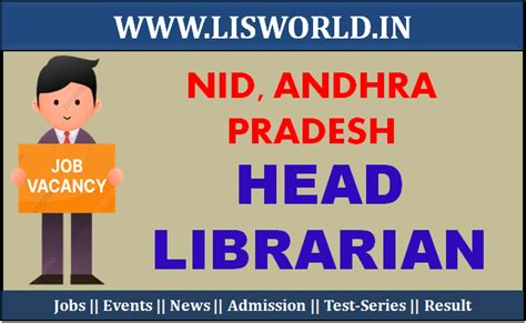 Recruitment for Head Librarian at NID, Andhra Pradesh - LIS World