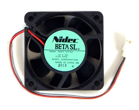 Nidec 12V DC 0.25A 3W Air Fan for Laptop, Desktop, Server, Gaming ...