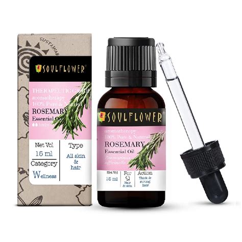 Soulflower Organic Rosemary Hair Growth Essential Oil