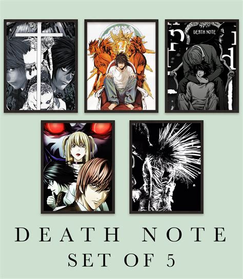 Death Note Posters - Set Of 5 – Peeekaboo