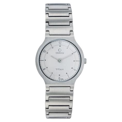 Buy Online Titan Quartz Analog Silver Dial Stainless Steel Strap Watch ...