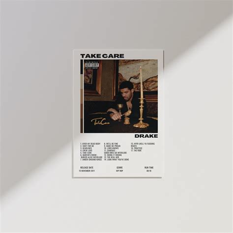 Drake Posters Take Care Album Cover Poster Drake Album Art Digital ...