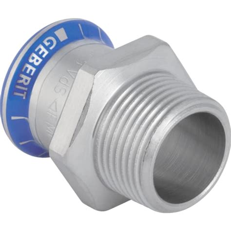 Geberit Mapress Stainless Steel adapter with male thread | Geberit ...