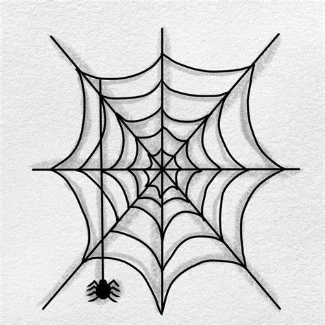Easy Spider Web Drawing - Chappel Stery1976