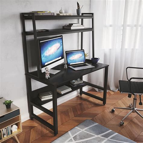 LAD Workspaces® - Ichiban - 3 Tier Engineered Wood Study Table, Laptop ...