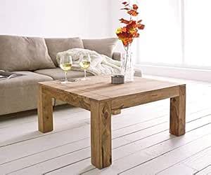 DOKRI Sheesham Wood Square Center Coffee Table for Bedroom Living Room ...