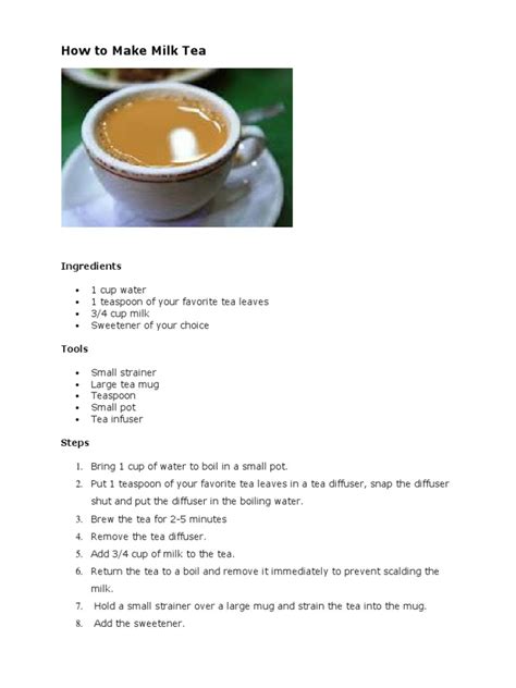 Image result for Milk Tea Making Process