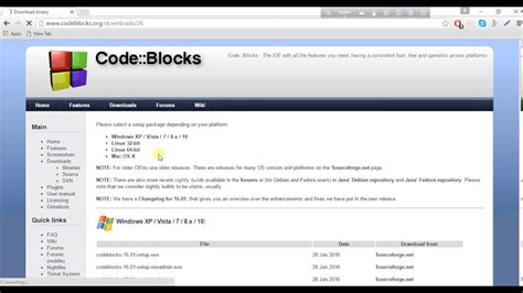 Code::Blocks - Download