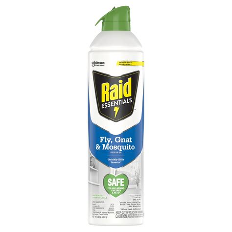 Raid Essentials Indoor & Outdoor Flying Insect Killer, Fruit, Gnat ...