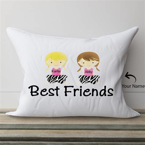 Buy/Send Best Friends Names Personalized Pillow Online | GoGift