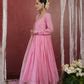 CHAAND PINK CHANDERI ZARI SUIT SET – OneWe India