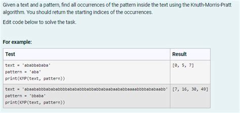 Image result for KMP Algorithm Prefix Table
