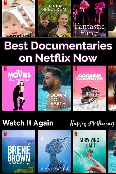 Best Documentaries on Netflix (Bonus Hulu, Prime Video & Disney+ Lists) - Happy Mothering