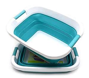 SAMMART Set of 2 Collapsible Laundry Basket/Tub - Foldable Storage ...