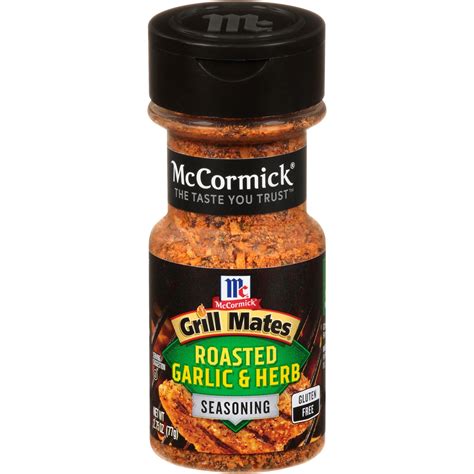 McCormick Grill Mates Roasted Garlic & Herb Seasoning, 2.75 oz ...