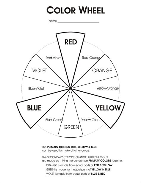 Image result for Free Printable Color Wheel Complementary