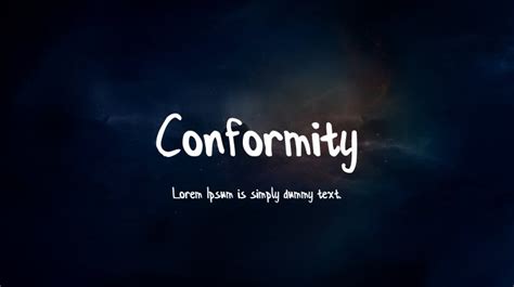 Conformity Font 的图像结果
