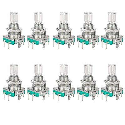 Buy DIYhz EC11 20MM Handle 5 Pin Rotary Encoder Module with Switch ...