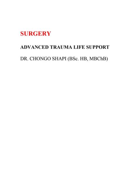 Advanced Trauma Life Support Algorithm 的图像结果