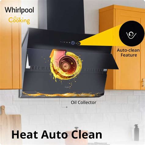 Whirlpool VFL PRO 750 BLDC HAC BK HOOD 1700 CMH 75 cm Auto Clean ...