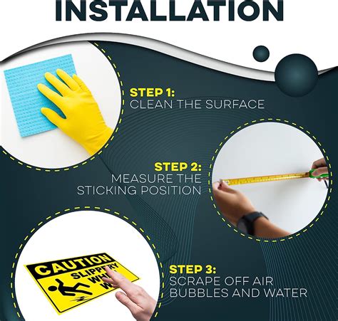 Buy Caution Slippery When Wet Sign - 4 x 6 Wet Floor Signs 3 Pack ...