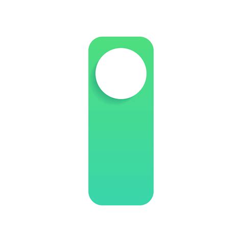 Green Rectangle Logo With White Circles