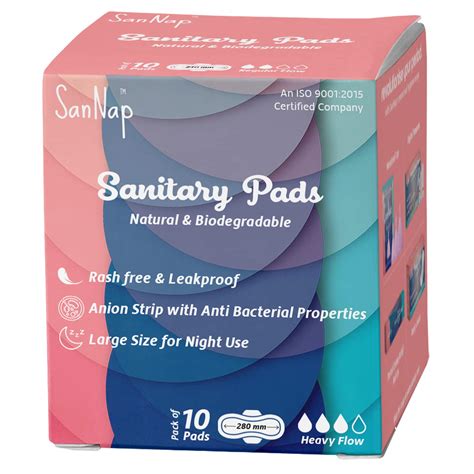 Buy SanNap Biodegradable Super Soft Anion Sanitary Pads/Napkins ...