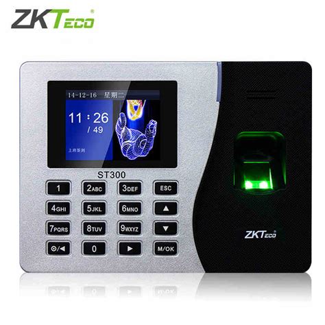 ZKTeco指纹上班打卡机st300考勤机网络版员工签到机免软件