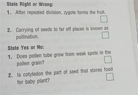 State Right or wrong: 1. After repeated division, zygote forms the ...
