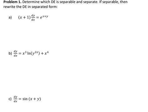 Image result for Separable DE Examples