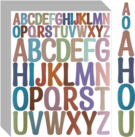 Amazon.com: Bemeol Letter Stickers 30 Sheets Self Adhesive Vinyl Stick ...