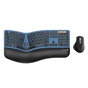 Amazon.in: Buy ProtoArc Ergonomic Wireless Keyboard Mouse, EKM01 Plus ...
