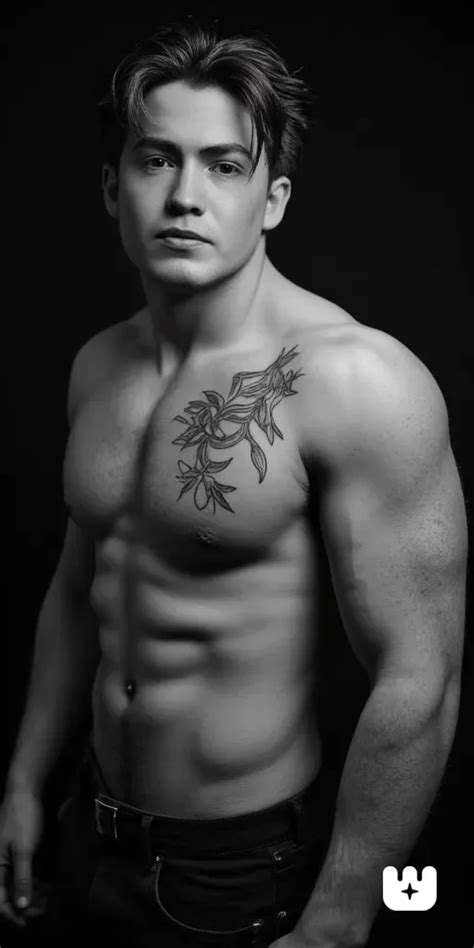 A shirtless Kit Connor captured in a black and... by stephentwest on ...