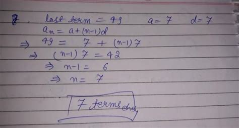 the numer which is not in ap 7,14,21 - Brainly.in