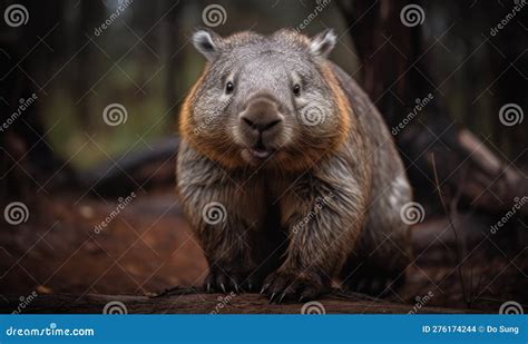 A Beautiful Photograph of Northern Hairy-nosed Wombat Stock ...
